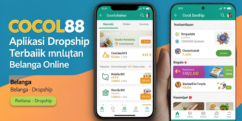 Tampilan antarmuka user-friendly COCOL88 dalam fungsi Dropship.