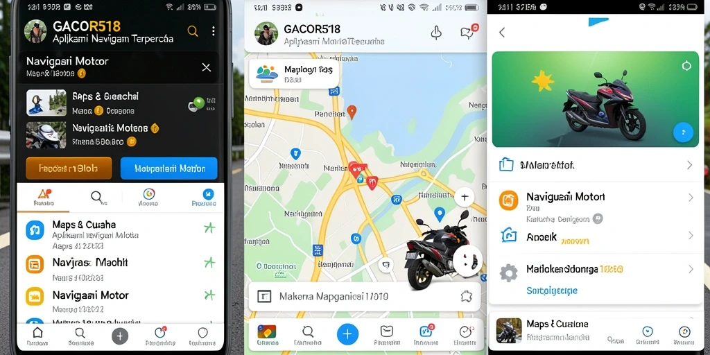 Tampilan antarmuka GACOR518 yang sederhana dan fungsional untuk Navigasi Motor.
