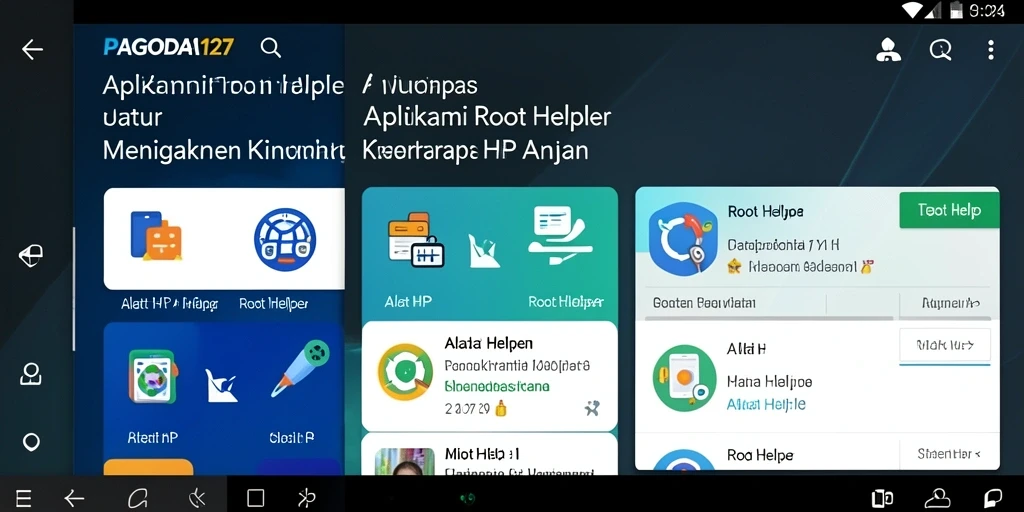 Antarmuka PAGODA127 yang profesional dan fungsional untuk Root Helper.