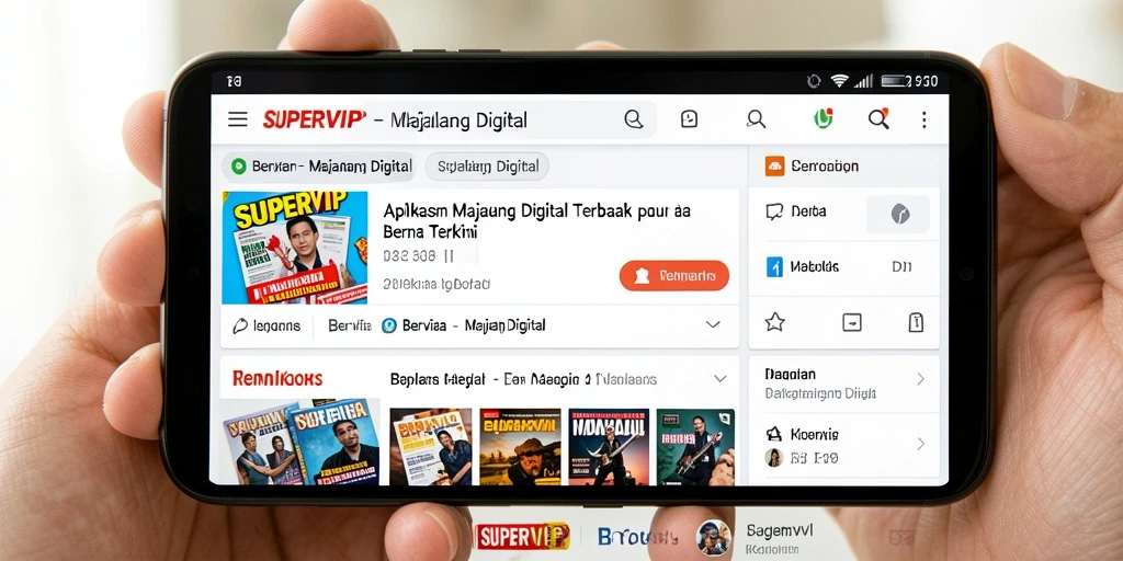 Antarmuka aplikasi SUPERVIP yang menarik dan mudah digunakan.