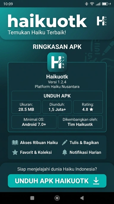 Tampilan halaman APK haikuotk